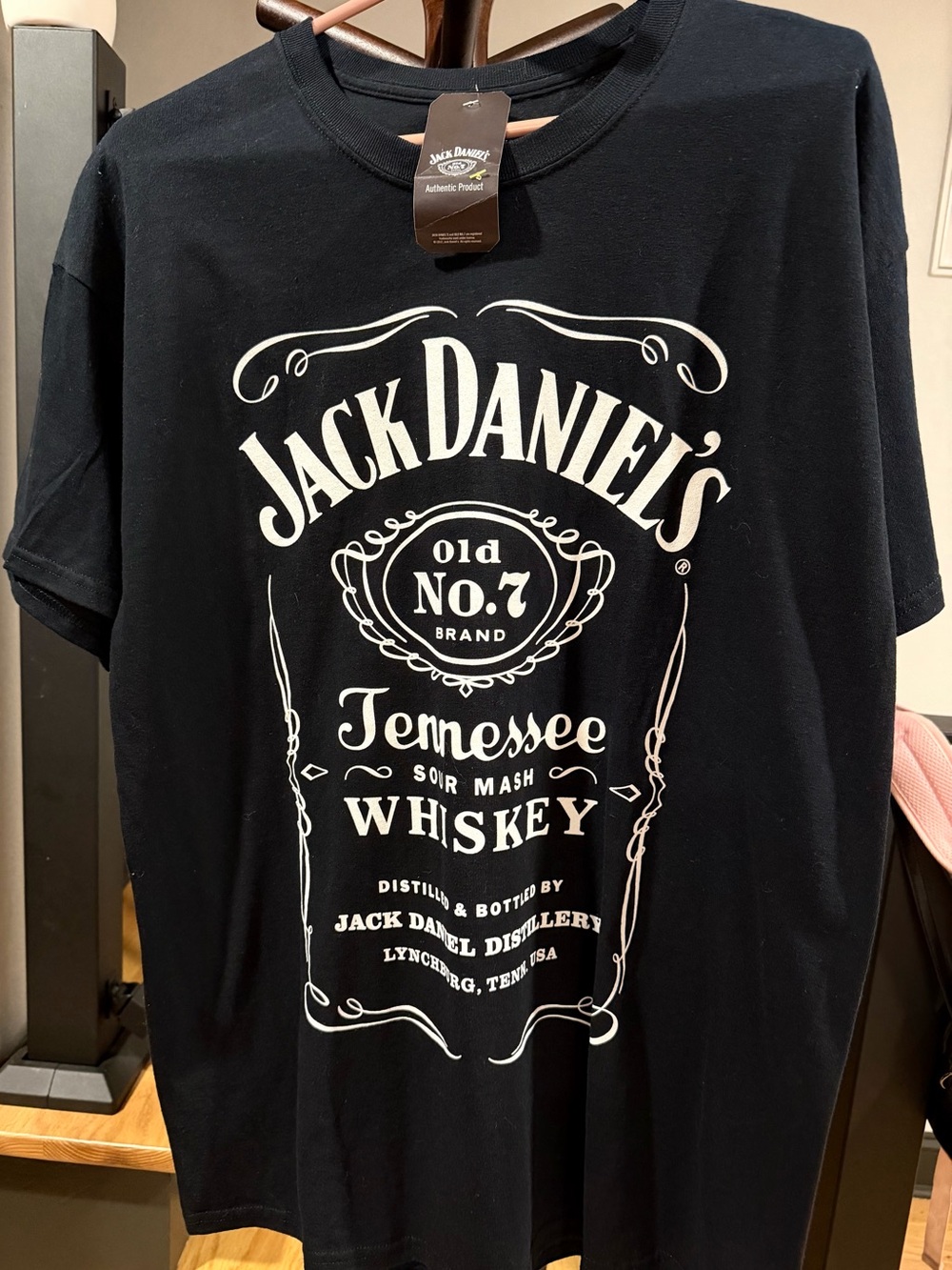 Jack Daniels Black Short-Sleeve Tennessee Whiskey Tee NWT